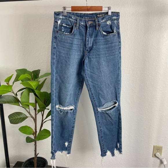 Blank NYC The Straight Up Distressed Knee and Ankles Jeans Size 27 - Picture 3 of 12